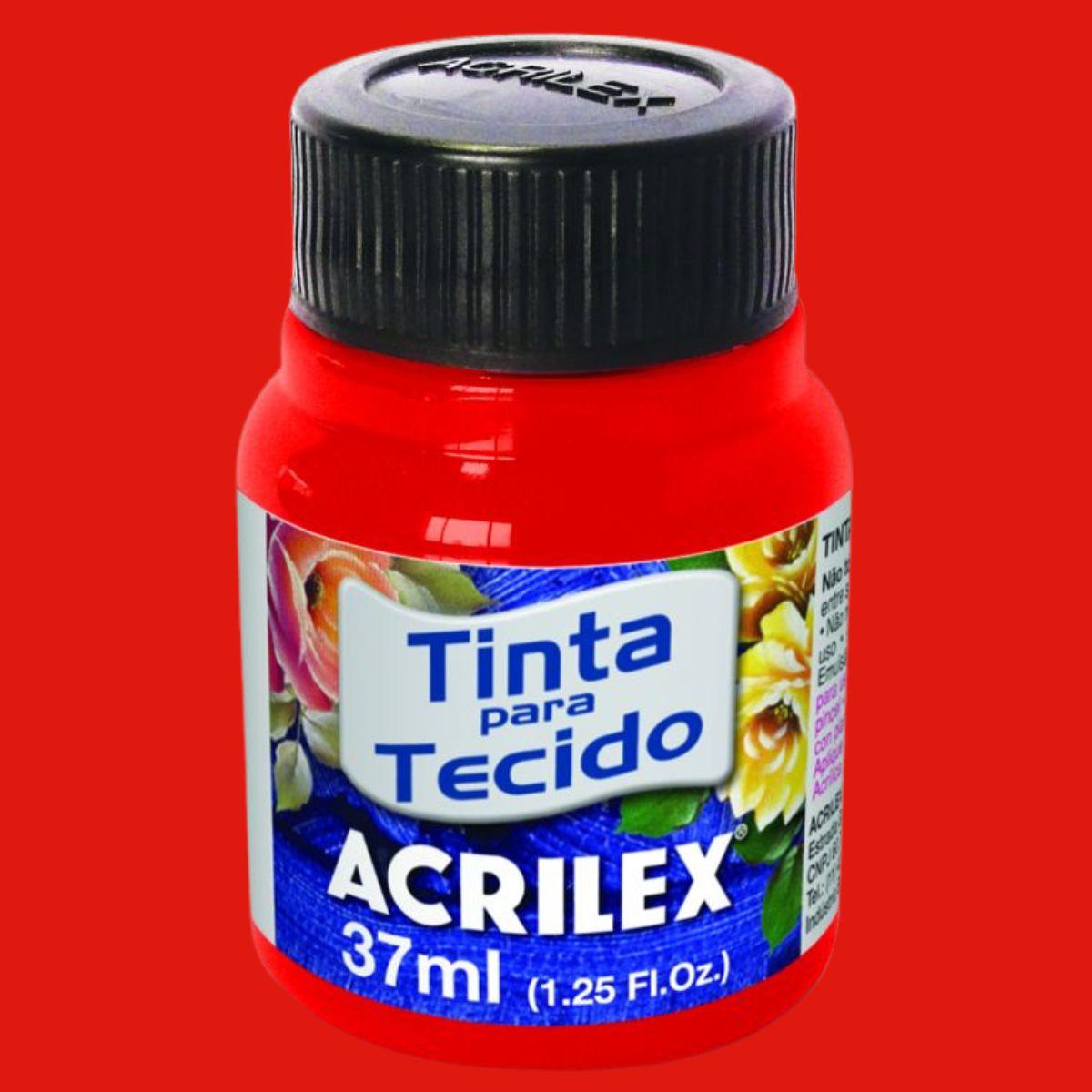 Tinta Tecido Acrilex 37ml Fluorescente - Palácio da Arte