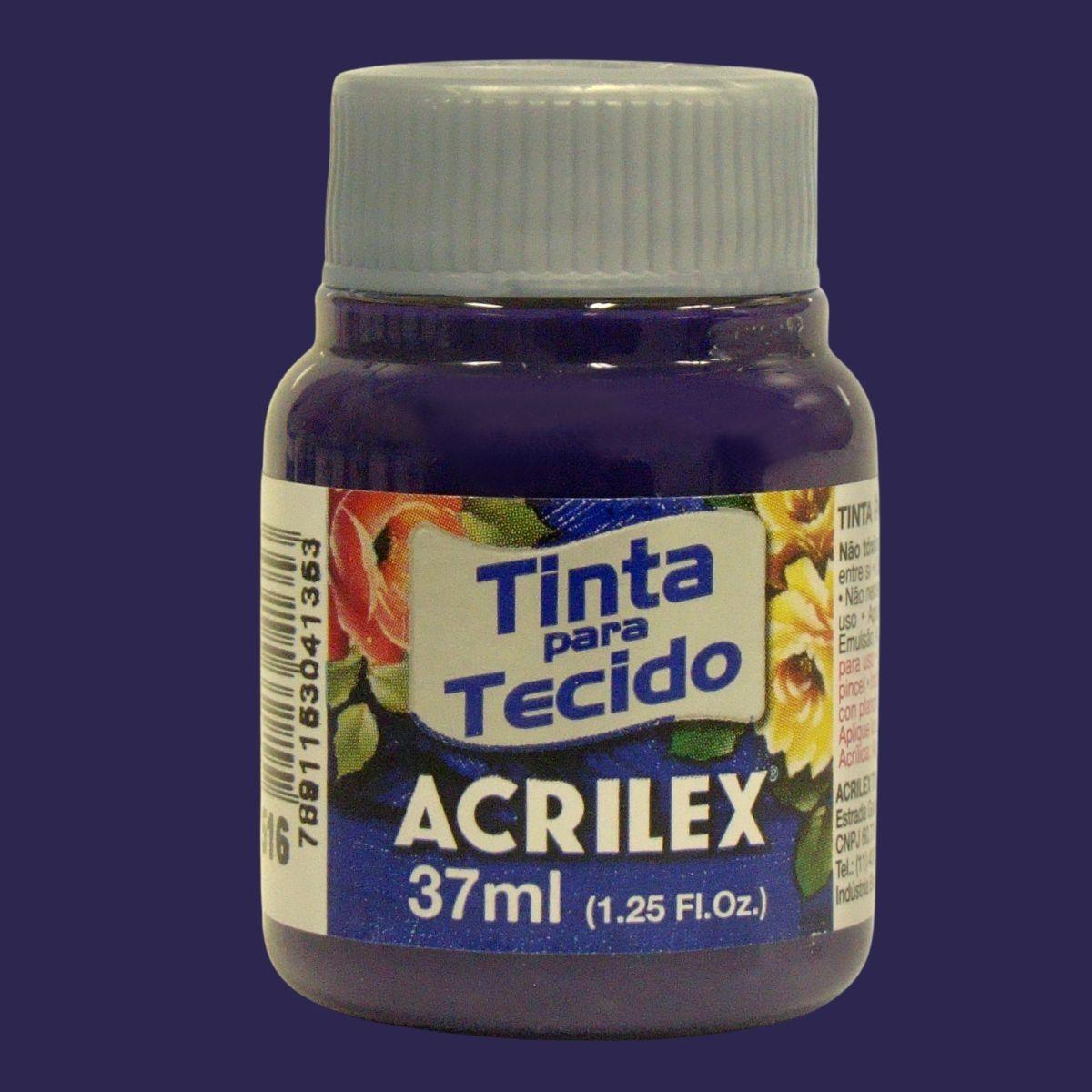 Tinta Tecido Acrilex 37ml Fosca - Palácio da Arte