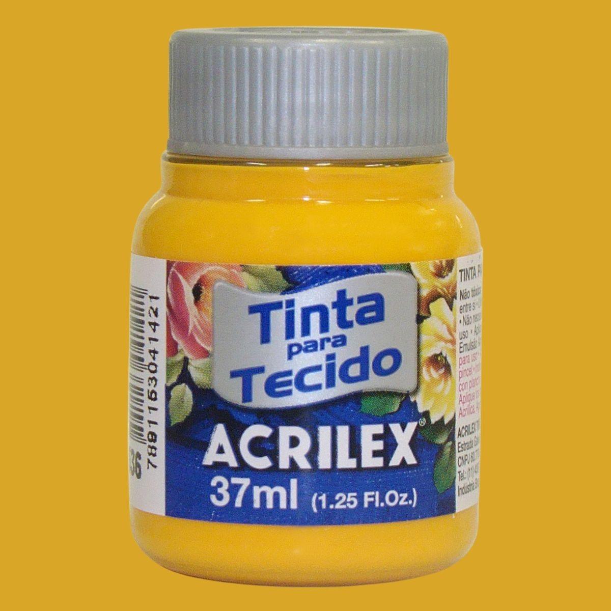 Tinta Tecido Acrilex 37ml Fosca - Palácio da Arte