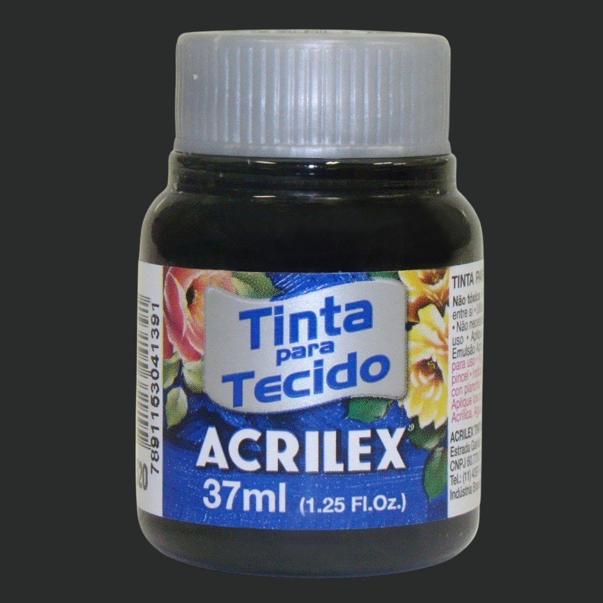 Tinta Tecido Acrilex 37ml Fosca - Palácio da Arte