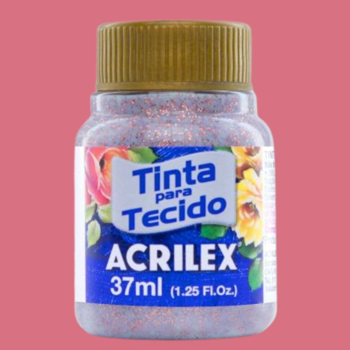 Tinta Tecido Acrilex 37ml Glitter - Palácio da Arte