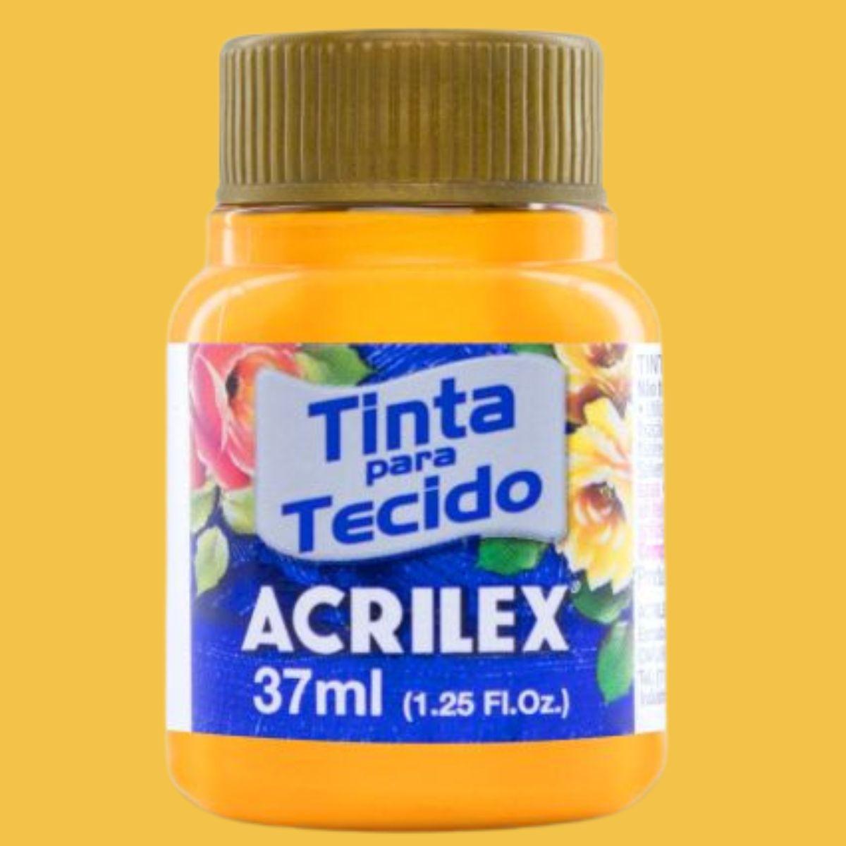 Tinta Tecido Acrilex 37ml Metálica - Palácio da Arte