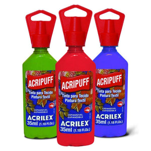 Tinta Tecido Acripuff Acrilex 35ml Expansão a Calor - Palácio da Arte