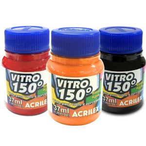 Tinta Vitro 150 Acrilex 37ml Vidro e Porcelana - Palácio da Arte