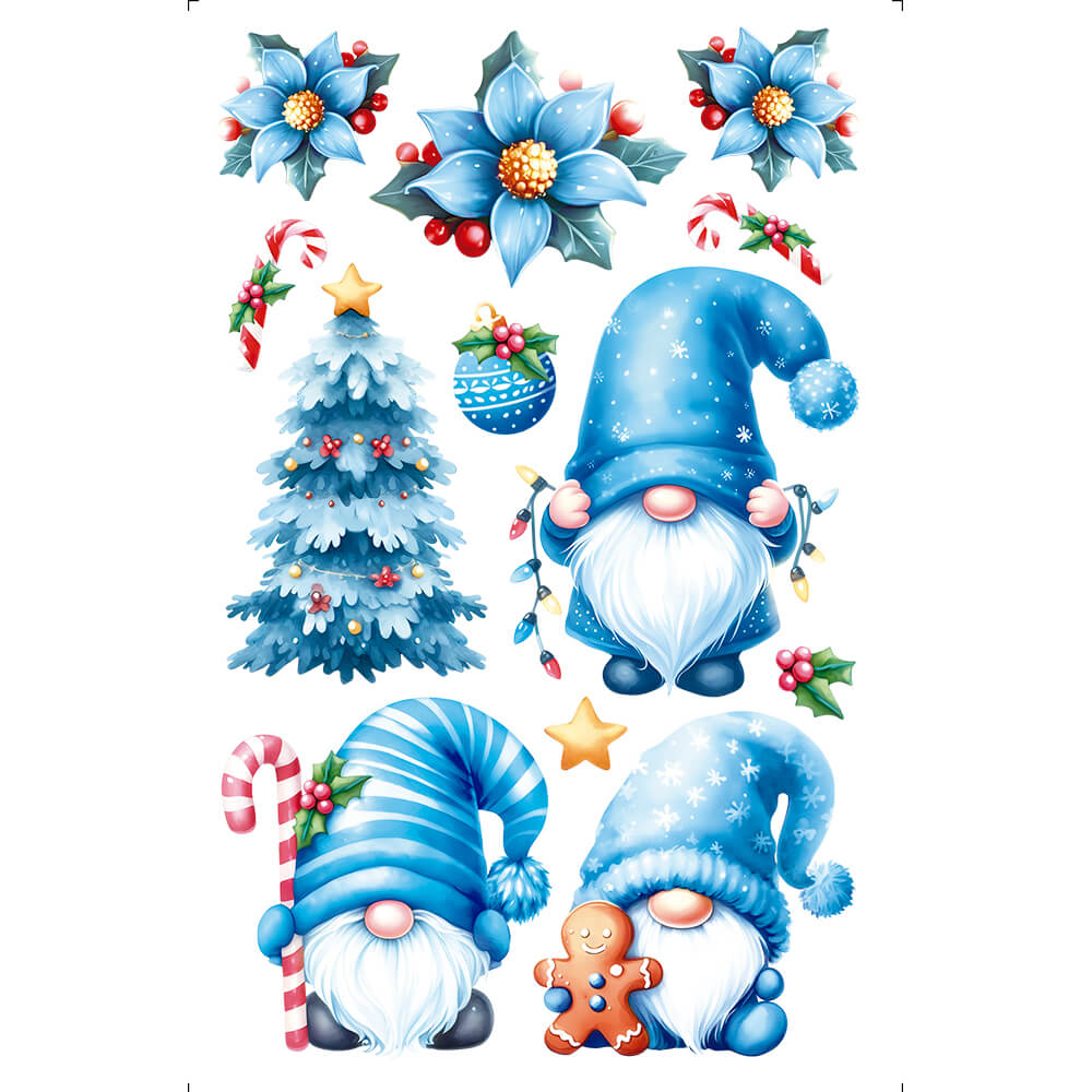 Transfer de Imagem 10x15 TISN-007 Gnomos de Natal - Palácio da Arte