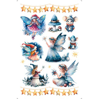 Transfer de Imagem 10x15 TISN-019 Natal Fadas e Ratinhos - Palácio da Arte