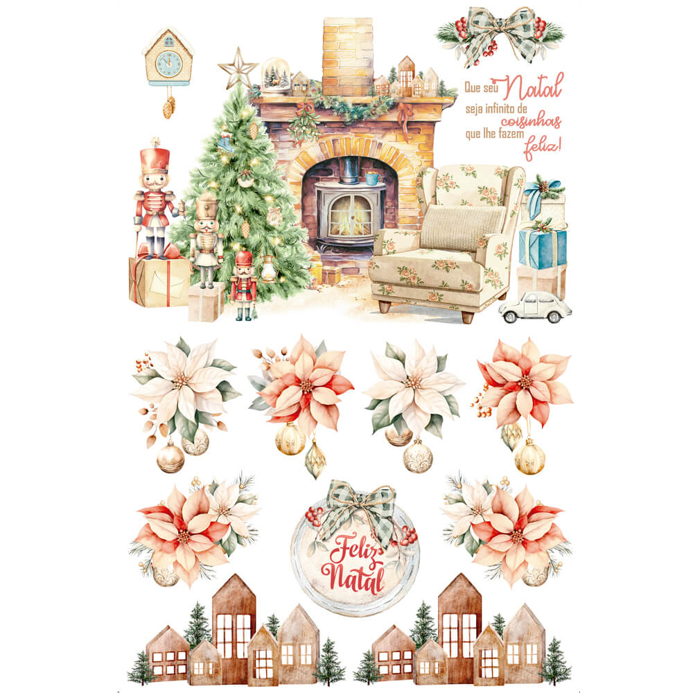 Transfer de Imagem Big 19,5x29,5 TIBN-001 Ternura de Natal - Palácio da Arte
