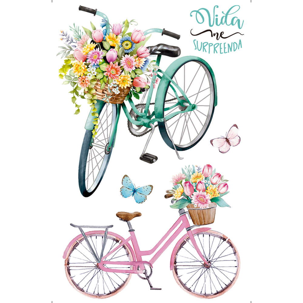 Transfer de Imagem Litoarte 9,8x15 TIS-008 Bicicleta - Palácio da Arte