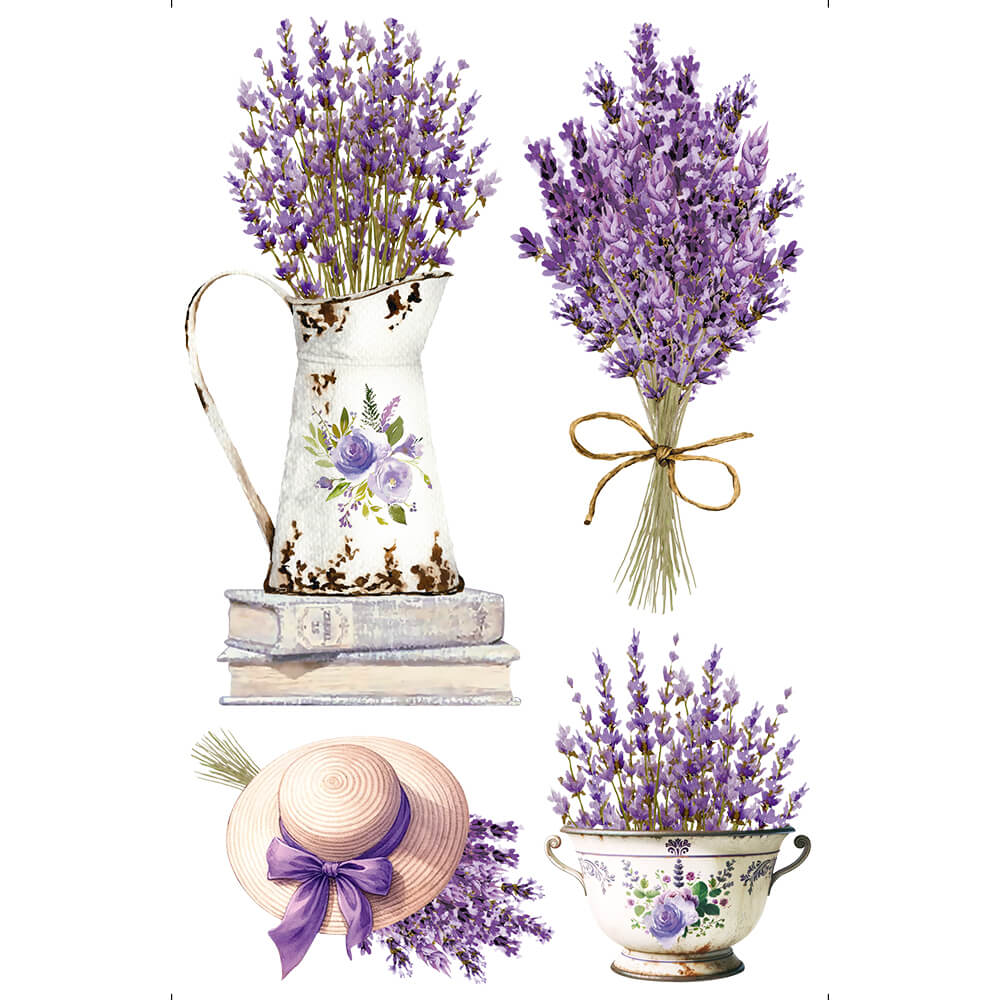 Transfer de Imagem Litoarte 9,8x15 TIS-009 Lavanda - Palácio da Arte