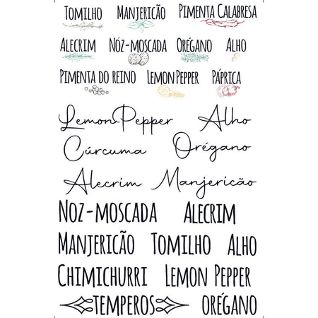 Transfer de Imagem Litoarte 9,8x15 TIS-011 Temperos - Palácio da Arte