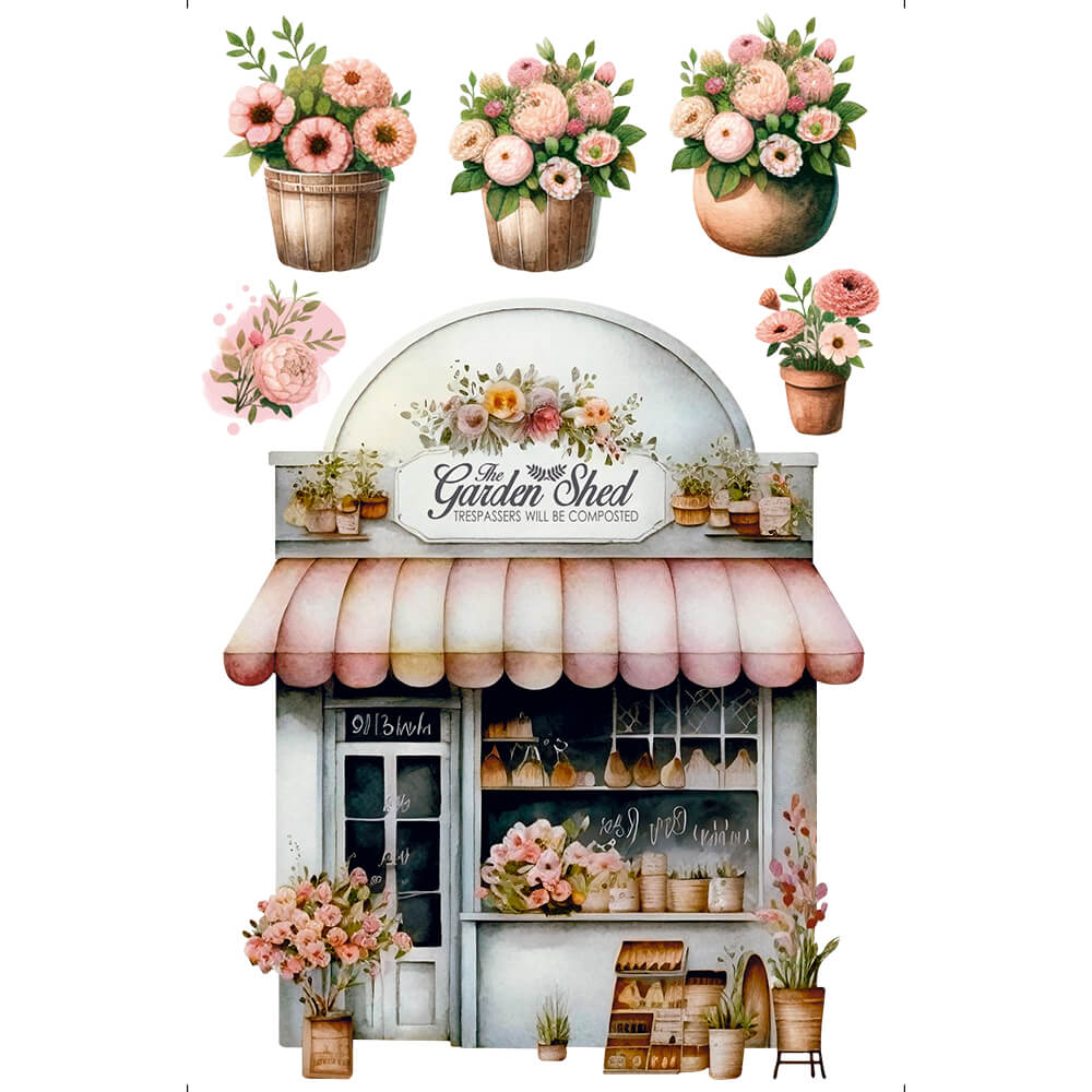 Transfer de Imagem Litoarte 9,8x15 TIS-013 Floricultura - Palácio da Arte