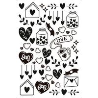 Transfer de Imagem Litoarte 9,8x15 TIS-016 Love com Corações - Palácio da Arte
