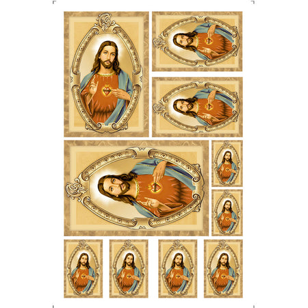 Transfer de Imagem Litoarte 9,8x15 TIS-033 Sagrado Coração de Jesus - Palácio da Arte