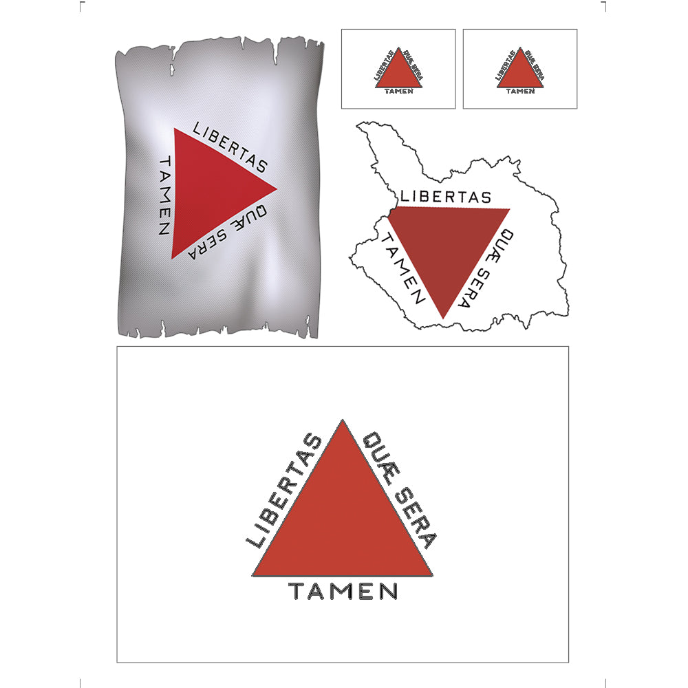Transfer de Imagem Litoarte 9,8x7,5cm TI-014 Bandeira de Minas Gerais - Palácio da Arte