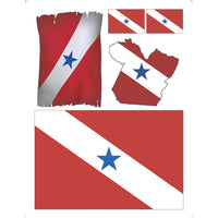 Transfer de Imagem Litoarte 9,8x7,5cm TI-015 Bandeira do Pará - Palácio da Arte