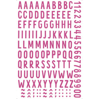 Transfer Litoarte 19,5x29,5 TIB-023 Alfabeto Maiúsculo 2,5cm Rosa - Palácio da Arte