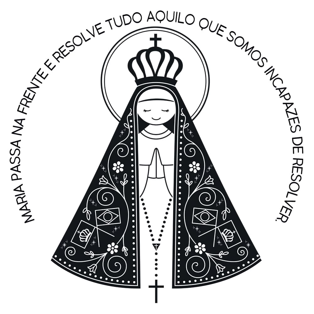 Transfer Têxtil Litoarte 13,5x13,5 TTQ4-009 N. Sra. Aparecida - Palácio da Arte