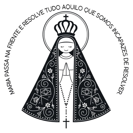 Transfer Têxtil Litoarte 13,5x13,5 TTQ4-009 N. Sra. Aparecida - Palácio da Arte