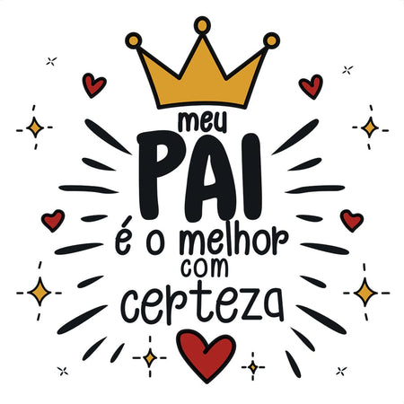 Transfer Têxtil Litoarte 13,5x13,5 TTQ4-014 Frase Pai - Palácio da Arte