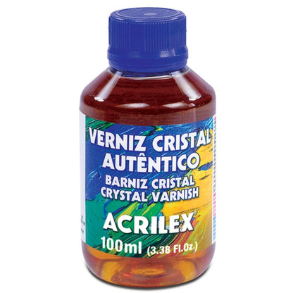 Verniz Acrilex Cristal Autêntico Proteção e Brilho 100ml - Palácio da Arte