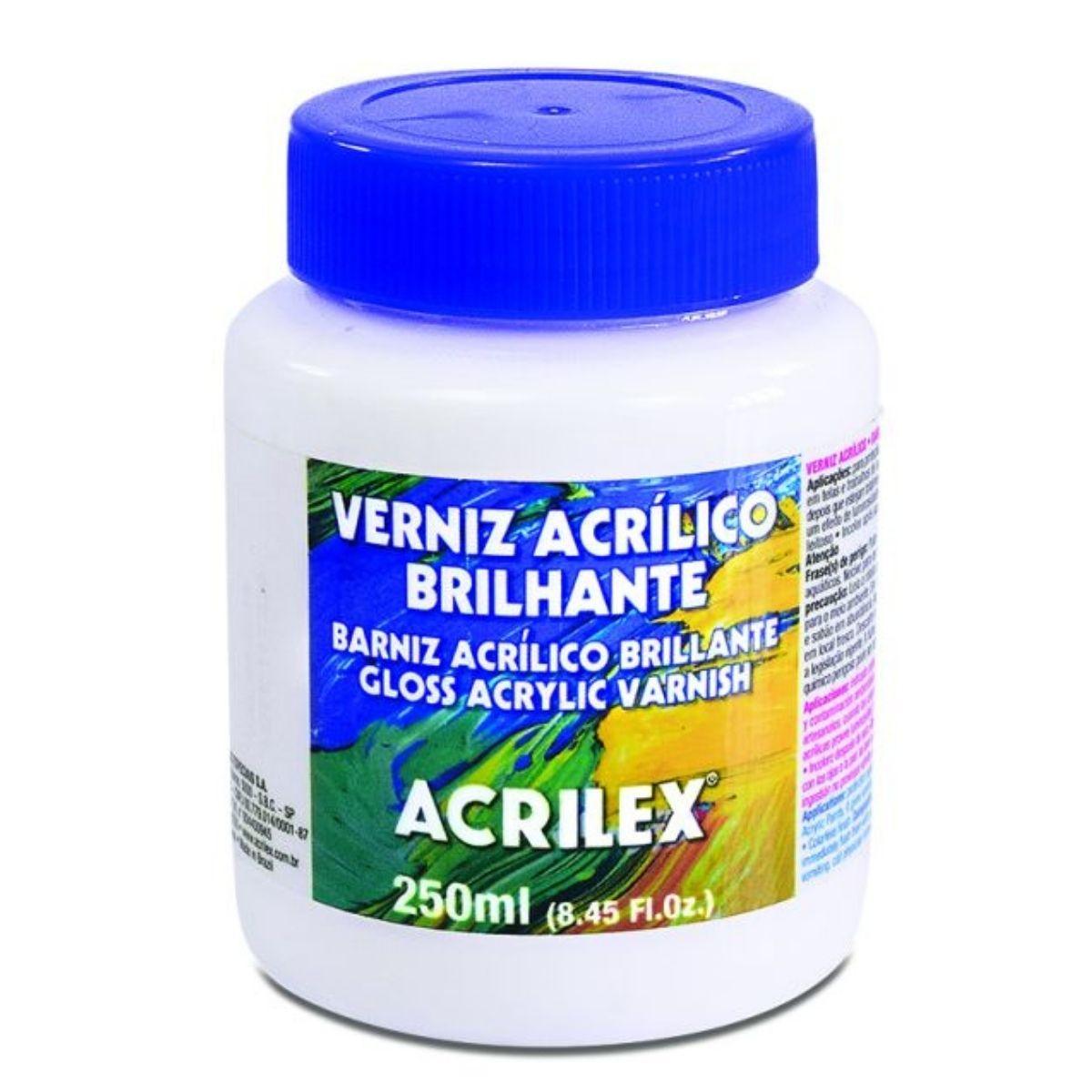 Verniz Acrílico Brilhante Acrilex 250ml - Palácio da Arte