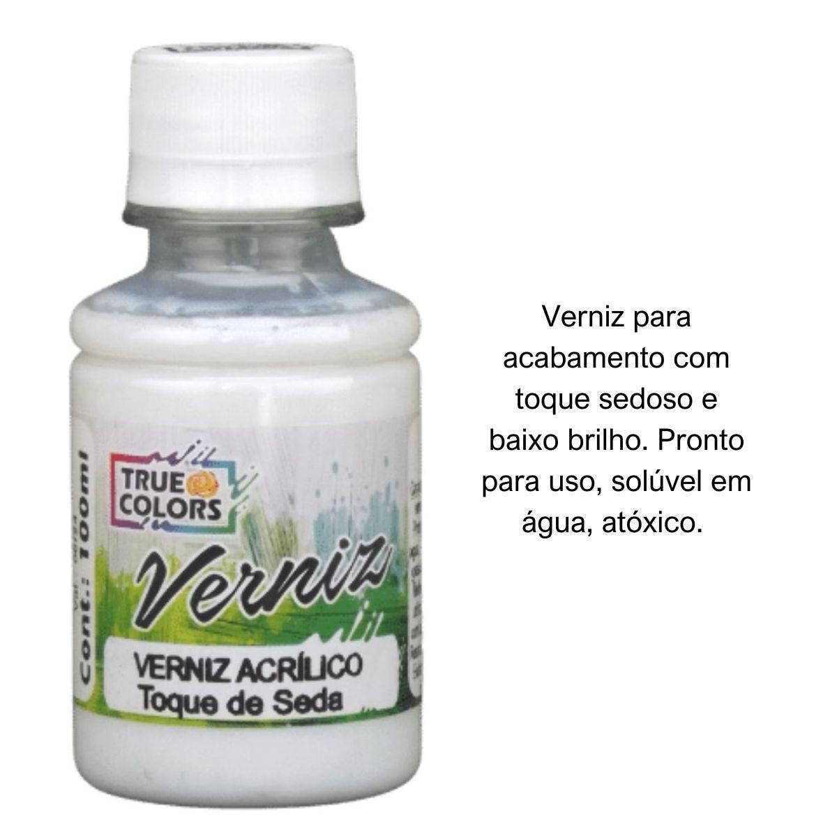 Verniz Acrílico Toque de Seda 100ml True Colors - Palácio da Arte