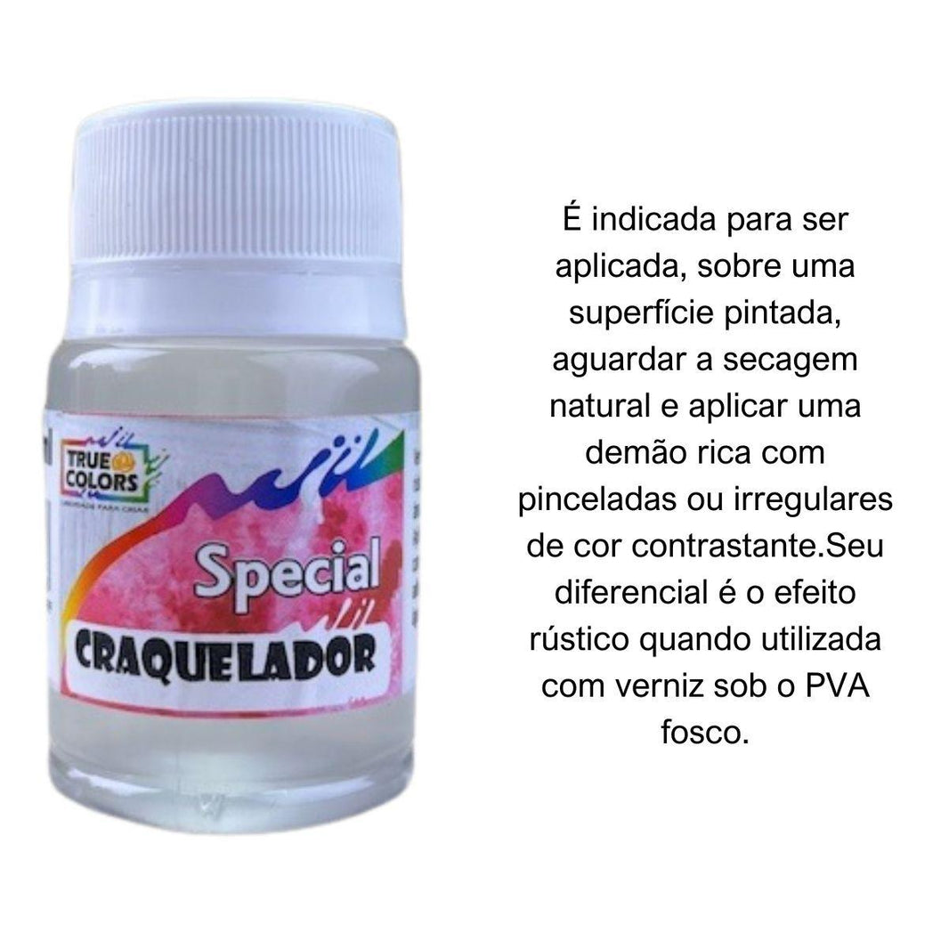 Verniz Craquelador 37ml True Colors - Palácio da Arte