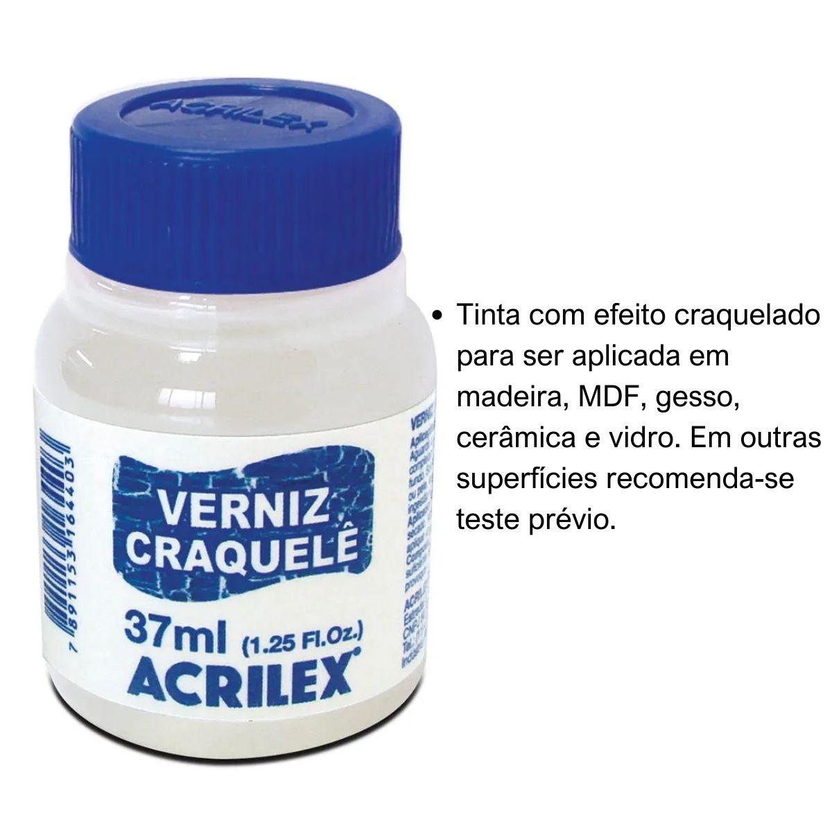 Verniz Craquelê Acrilex 37ml - Palácio da Arte