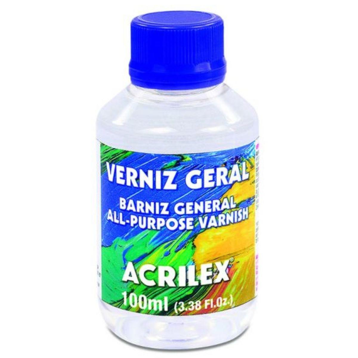 Verniz Geral Acrilex Brilhante 100ml - Palácio da Arte