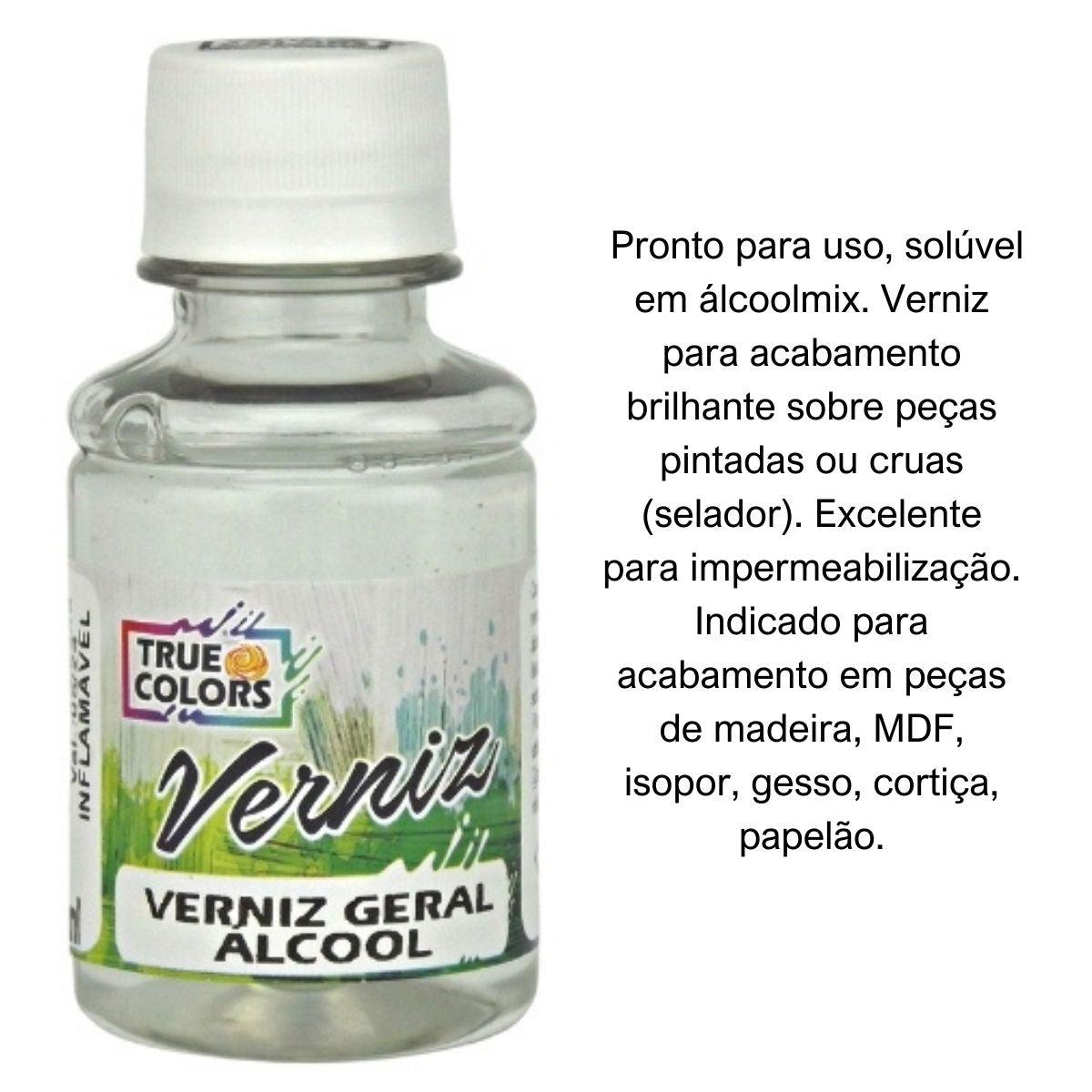 Verniz Geral Álcool 100ml True Colors - Palácio da Arte