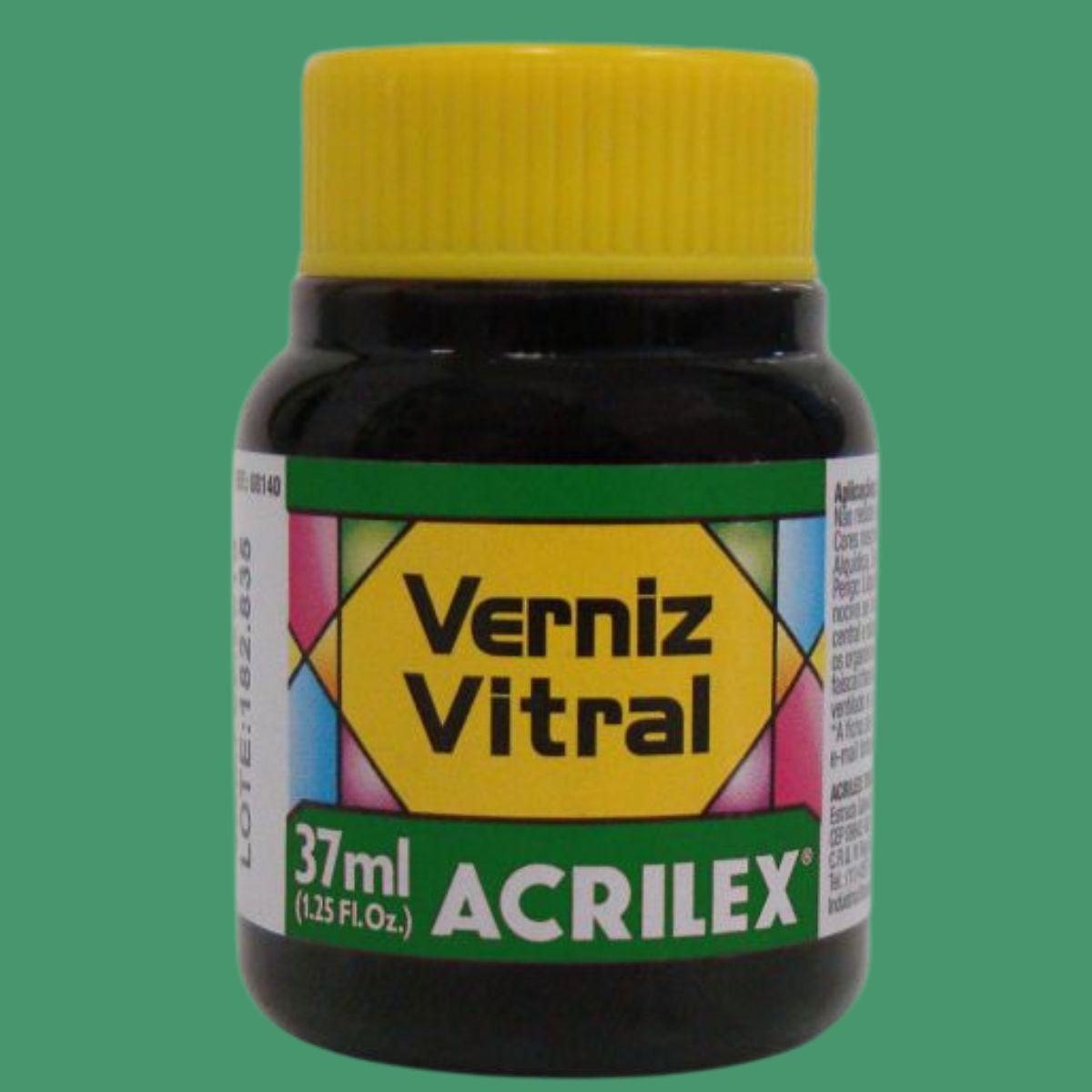 Verniz Vitral Acrilex 37ml Transparente e Brilhante - Palácio da Arte