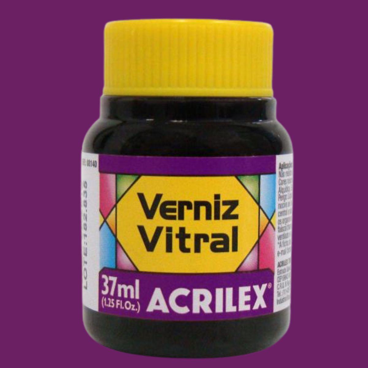 Verniz Vitral Acrilex 37ml Transparente e Brilhante - Palácio da Arte