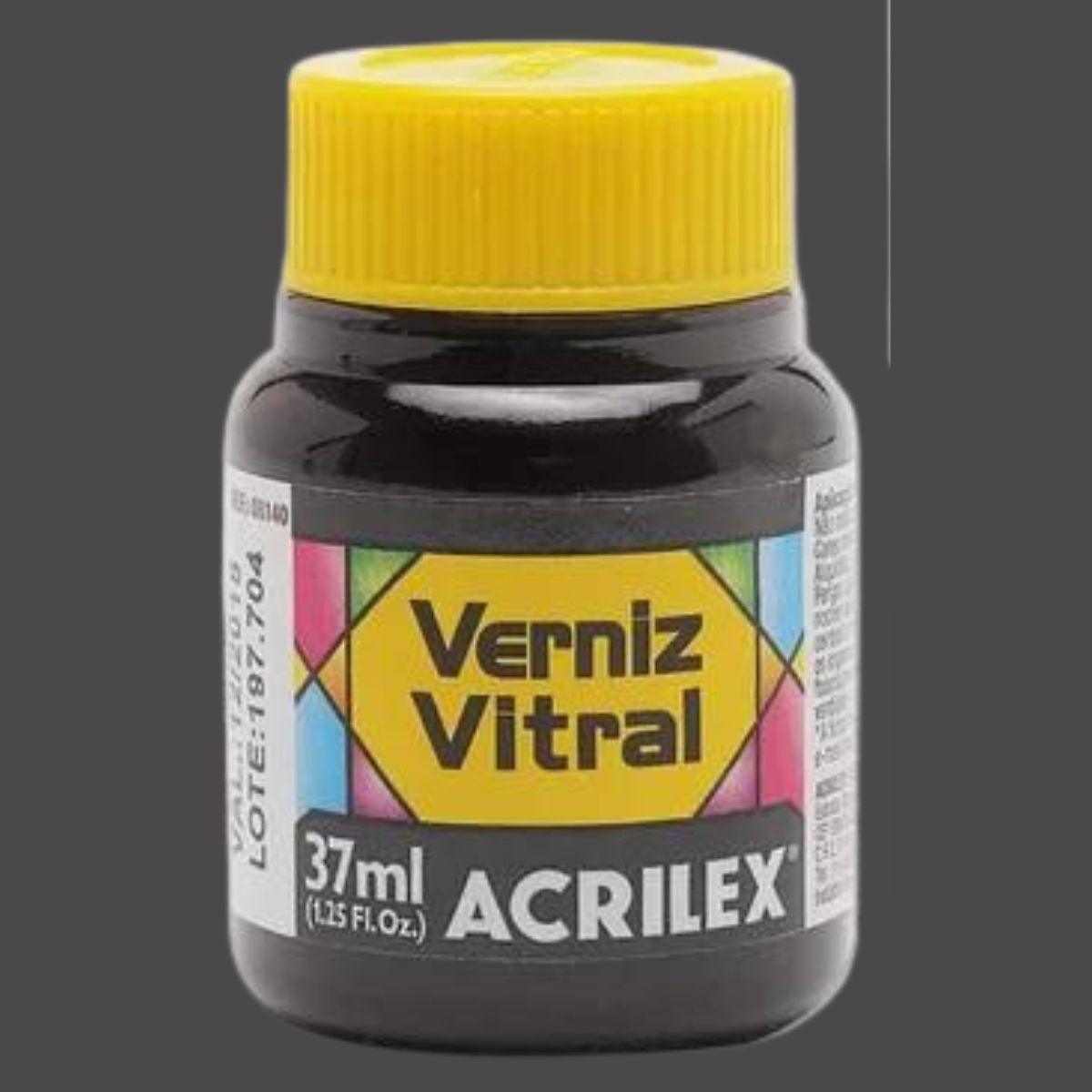 Verniz Vitral Acrilex 37ml Transparente e Brilhante - Palácio da Arte