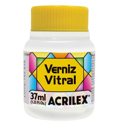 Verniz Vitral Acrilex 37ml Transparente e Brilhante - Palácio da Arte