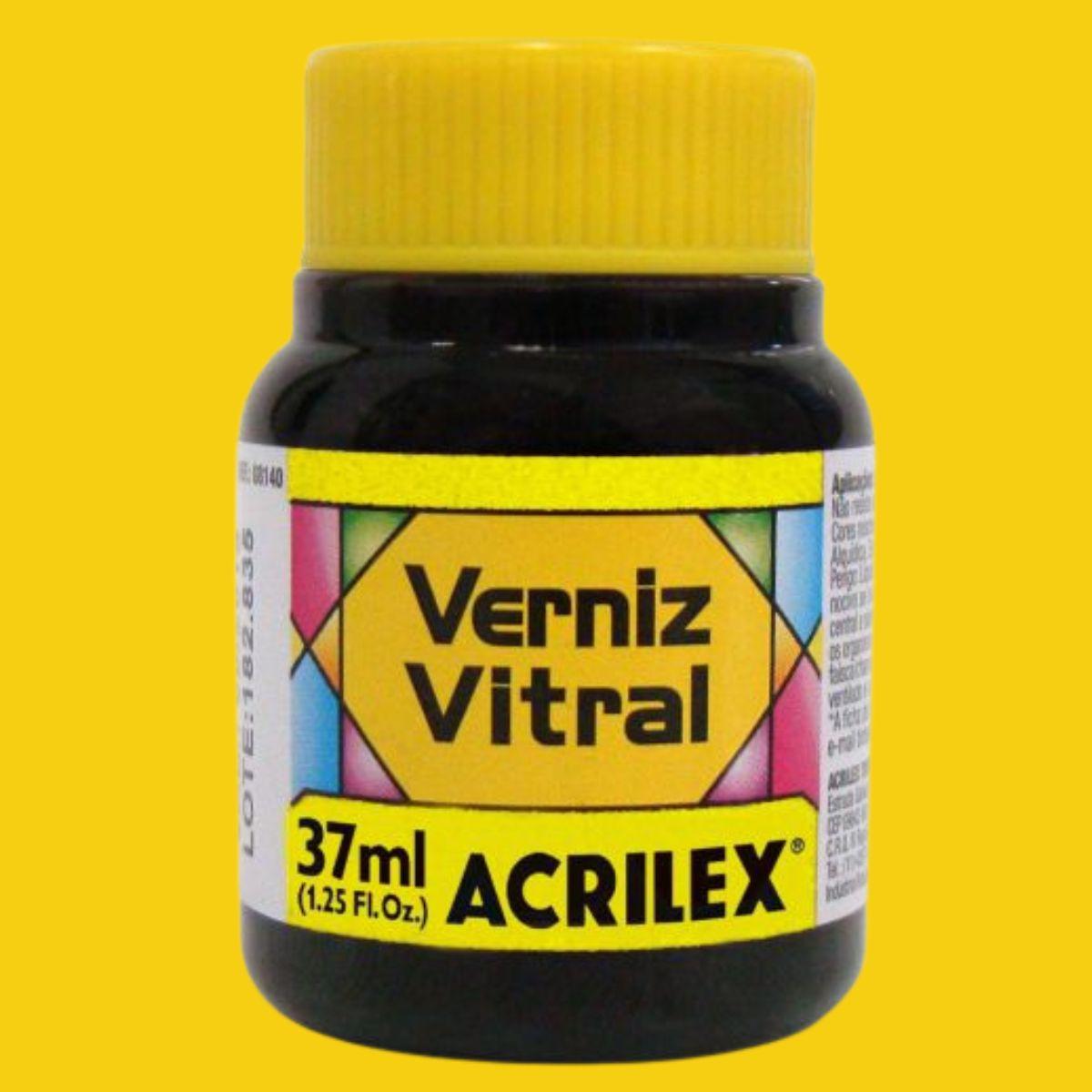 Verniz Vitral Acrilex 37ml Transparente e Brilhante - Palácio da Arte
