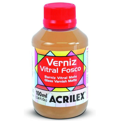 Verniz Vitral Fosco Acrilex 100ml Incolor - Palácio da Arte