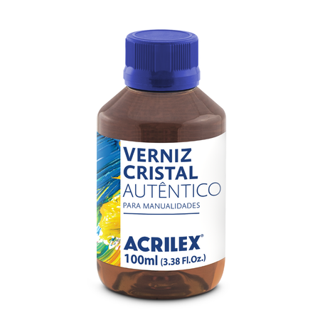 Verniz Acrilex Cristal Autêntico 100ml Proteção e Brilho