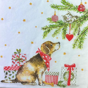 Guardanapo Natal Christmas Dog 3334132 PPD com 2 peças - Palácio da Arte