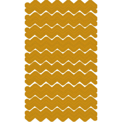 Adesivo de Papel Litoarte 10x18cm ADL3H-009 Zigue-Zague Dourado - Palácio da Arte