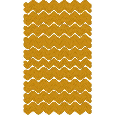 Adesivo de Papel Litoarte 10x18cm ADL3H-009 Zigue-Zague Dourado - Palácio da Arte