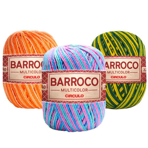 Barbante Barroco Círculo Multicolor 4/6 200g com 226m