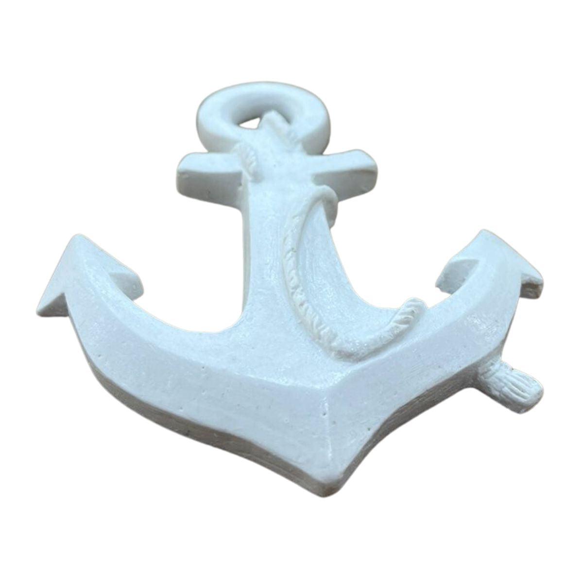 Aplique Âncora de Navio 11,5x9,5x1cm Resina - Palácio da Arte