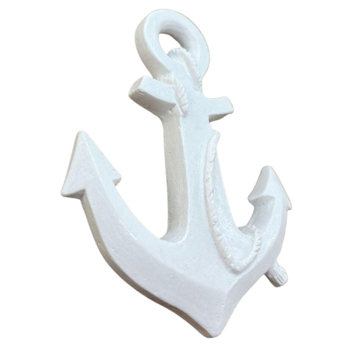 Aplique Âncora de Navio 11,5x9,5x1cm Resina - Palácio da Arte