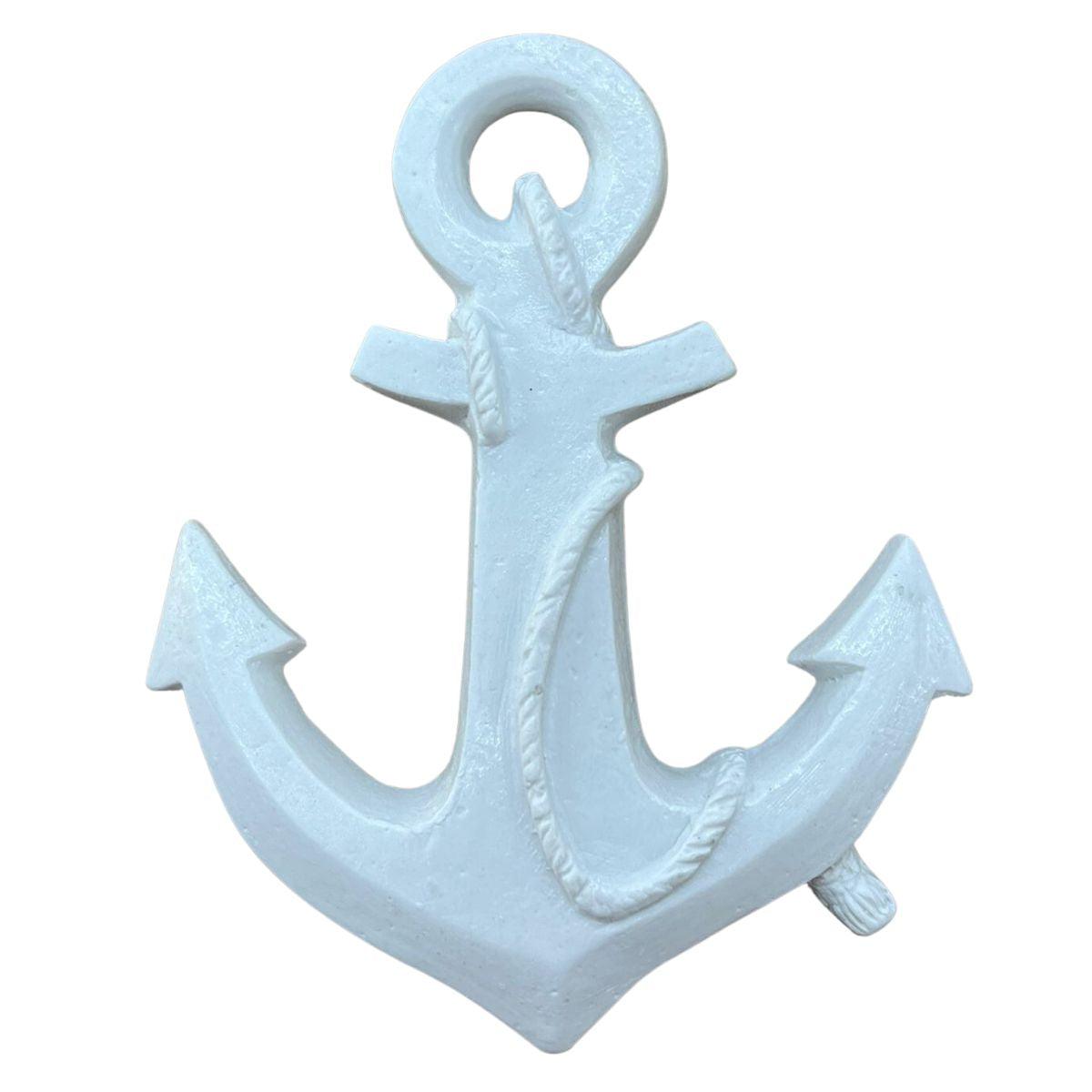 Aplique Âncora de Navio 11,5x9,5x1cm Resina - Palácio da Arte