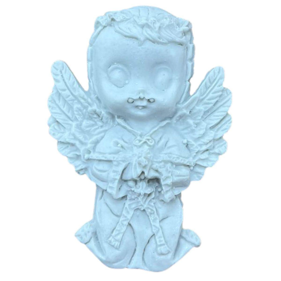 Aplique Anjinho Baby 6,7x4,5cm Resina - Palácio da Arte