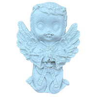 Aplique Anjinho Baby 6,7x4,5cm Resina - Palácio da Arte