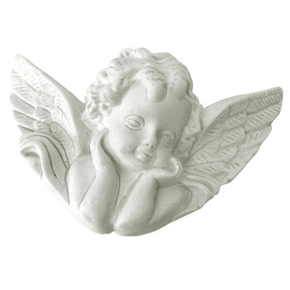 Aplique Anjo de Bruço 6,2x10,3cm Resina - Palácio da Arte