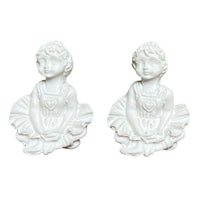 Aplique Bailarina Mini 5x3,5cm com 2 unidades Resina - Palácio da Arte