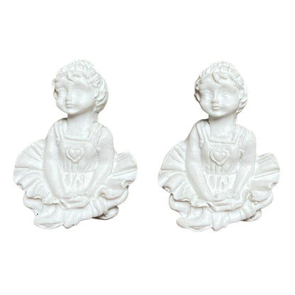 Aplique Bailarina Mini 5x3,5cm com 2 unidades Resina - Palácio da Arte