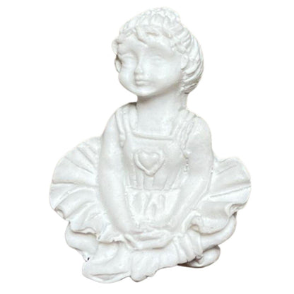 Aplique Bailarina Mini 5x3,5cm com 2 unidades Resina - Palácio da Arte